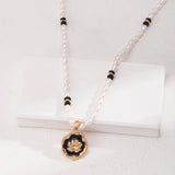 Pearl Onyx Stone Natural Pearl Necklace