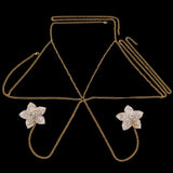 Cross Crystal Star Bra w/ Nipple covers