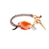 Silver Bracelet with Agate Stone