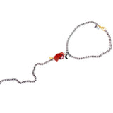 Silver Necklace with Agate Stone