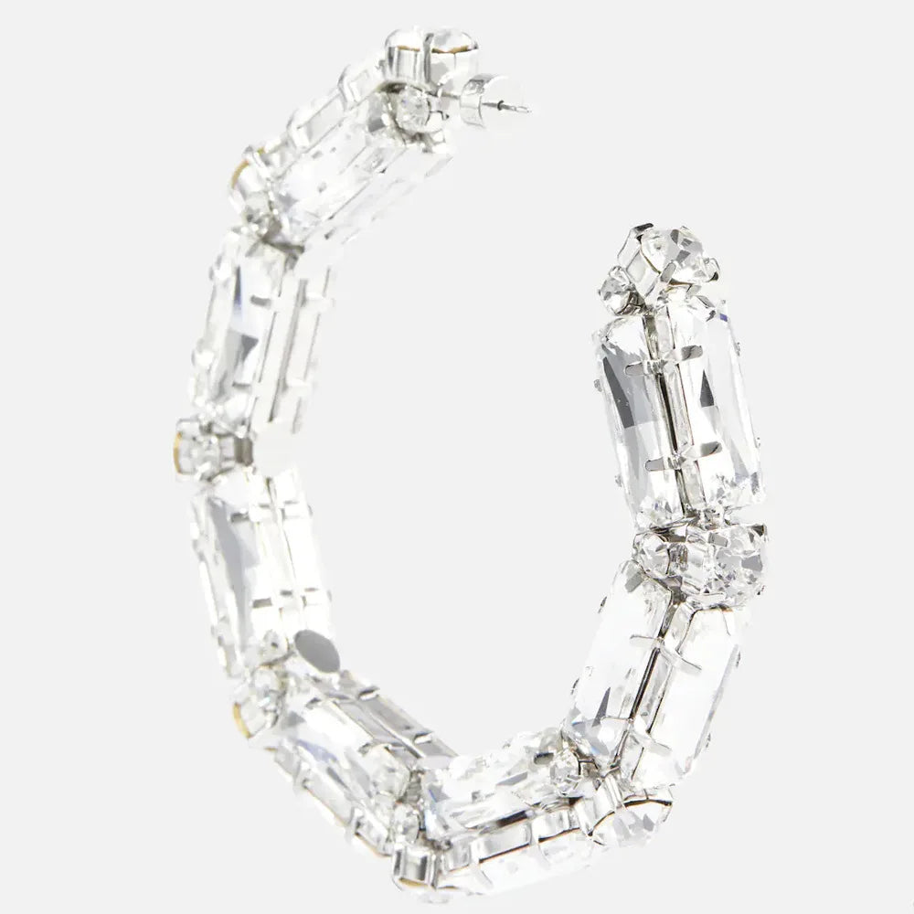 Litty Crystal Hoop Earrings