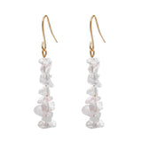 New Natural Crystal Stone Women'S Earrings