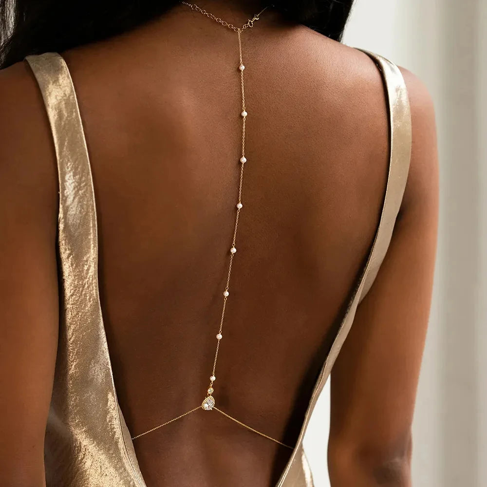 Lux Rhinestone Back Chain