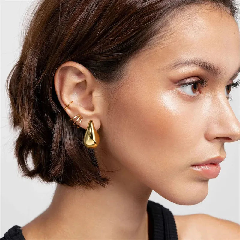 Teggie - Chunky Teardrop Earrings