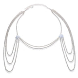 Flower Rhinestone Shoulder Chain
